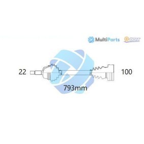 Antriebswelle von ODM-MULTIPARTS