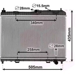 Achetez des Radiateur de chez VAN WEZEL en ligne pour KA+ Berline (TK, FK) à prix modérés