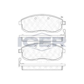Acquista Kit pastiglie freni da ICER 181882-200 a buon mercato per soli 45,36 €