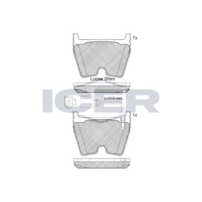 Comprar Juego de pastillas de freno de ICER 182113-203 a bajo precio de 130,06 €