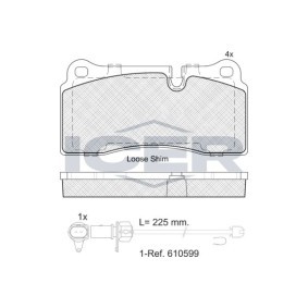 Acquista Kit pastiglie freni da ICER 182121-203 a buon mercato per soli 47,34 €