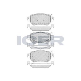 Compre Pastilhas de travão da ICER 182263 a um preço baixo por 54,73 €