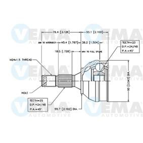 Acquista Kit giunti semiasse da VEMA 18247 a buon mercato per soli 45,29 €