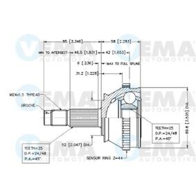 Acquista Kit giunti semiasse da VEMA 18252 a buon mercato per soli 31,51 €