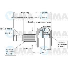 Acquista Kit giunti semiasse da VEMA 18255 a buon mercato per soli 44,29 €