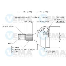 Acquista Kit giunti semiasse da VEMA 18462 a buon mercato per soli 45,94 €