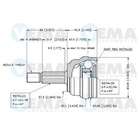 Acquista Kit giunti semiasse da VEMA 18573 a buon mercato per soli 58,95 €