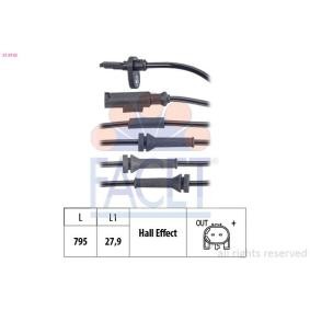Achetez des Capteur ABS FACET 21.0142 à prix pour 38,02 €
