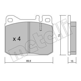 Bremsbeläge 22-0011-0 für MERCEDES-BENZ