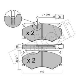 Acquista Kit pastiglie freni da METELLI 22-0014-2 a buon mercato per soli 42,44 €