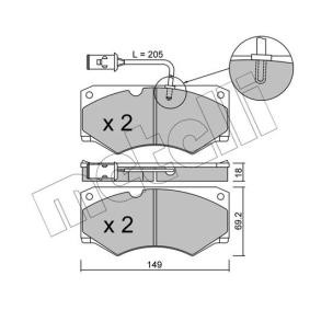 Acquista Kit pastiglie freni da METELLI 22-0014-3 a buon mercato per soli 35,57 €