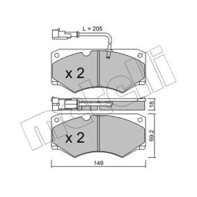 Acquista Kit pastiglie freni da METELLI 22-0014-7 a buon mercato per soli 41,33 €