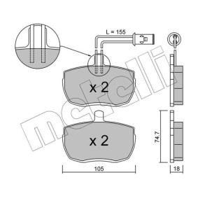 Acquista Kit pastiglie freni da METELLI 22-0016-1 a buon mercato per soli 34,13 €