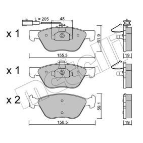 Bremsbeläge 22-0026-1 von METELLI günstig für 27,36 € online kaufen