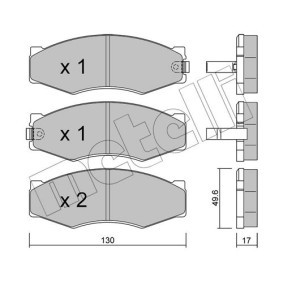 Acquista Kit pastiglie freni da METELLI 22-0026-4 a buon mercato per soli 53,32 €