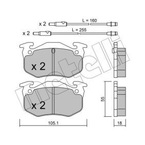 Acquista Kit pastiglie freni da METELLI 22-0036-0 a buon mercato per soli 24,87 €