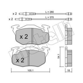 Bremsbeläge 22-0037-1 von METELLI günstig für 47,50 € online kaufen