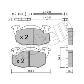 Bremsbeläge 22-0037-4 von METELLI günstig für 45,01 € online kaufen