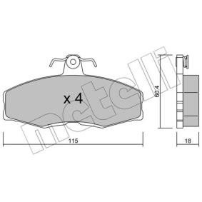Bremsbeläge 22-0039-0 von METELLI günstig für 24,09 € online kaufen