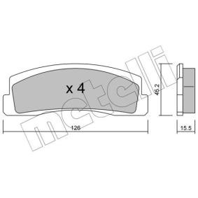 Köp Bromsbelägg av METELLI 22-0046-0 till det låga priset 259,66 kr