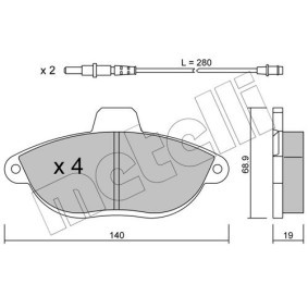 Bremsbeläge 22-0053-0 von METELLI günstig für 35,34 € online kaufen