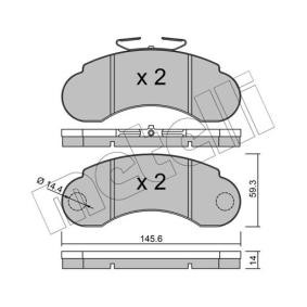 Bremsbeläge 22-0055-0 für MERCEDES-BENZ