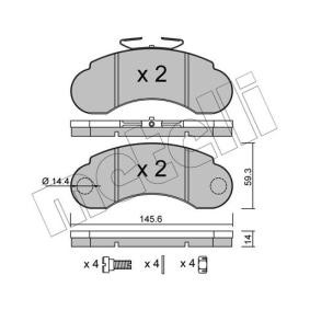 Bremsbeläge für MERCEDES-BENZ von METELLI