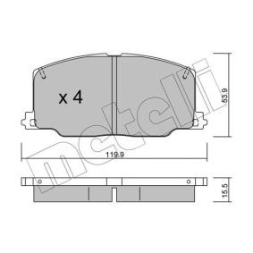 Acquista Kit pastiglie freni da METELLI 22-0067-0 a buon mercato per soli 22,32 €