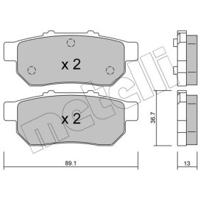 Bremsbeläge 22-0072-4 von METELLI günstig für 70,22 € online kaufen