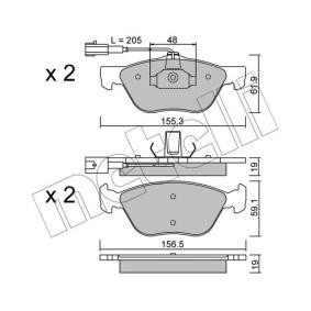 Bremsbeläge 22-0083-0 von METELLI günstig für 35,85 € online kaufen