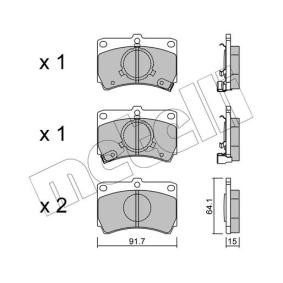Compre Pastilhas de travão da METELLI 22-0103-0 a um preço baixo por 26,15 €