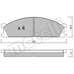 Acquista Kit pastiglie freni da METELLI 22-0107-0 a buon mercato per soli 42,84 €