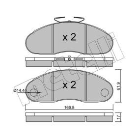 Acquista Kit pastiglie freni da METELLI 22-0111-2 a buon mercato per soli 67,84 €