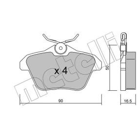 Bremsbeläge 22-0113-0 von METELLI günstig für 25,19 € online kaufen