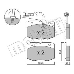 Bremsbeläge von METELLI