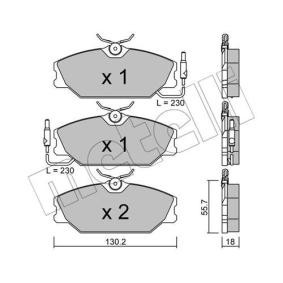 Acquista Kit pastiglie freni da METELLI 22-0142-1 a buon mercato per soli 37,25 €