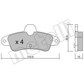 Compre Pastilhas de travão da METELLI 22-0143-0 a um preço baixo por 24,40 €