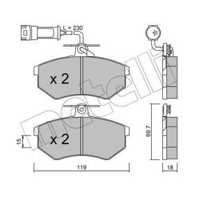 Acquista Kit pastiglie freni da METELLI 22-0148-4 a buon mercato per soli 48,44 €