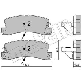 Bremsbeläge 22-0161-2 von METELLI günstig für 29,75 € online kaufen