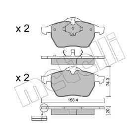Achetez des Plaquettes de frein METELLI 22-0181-2 à prix pour 36,79 €
