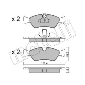 Acquista Kit pastiglie freni da METELLI 22-0208-0 a buon mercato per soli 31,58 €