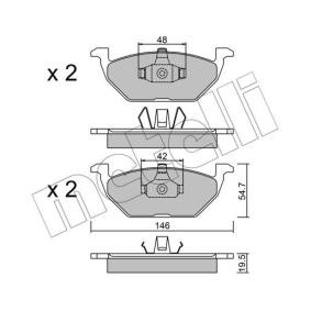 Achetez des Plaquettes de frein METELLI 22-0211-1 à prix pour 31,85 €