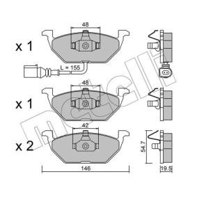 Achetez des Plaquettes de frein METELLI 22-0211-2 à prix pour 35,65 €