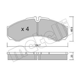 Acquista Kit pastiglie freni da METELLI 22-0212-6 a buon mercato per soli 53,47 €