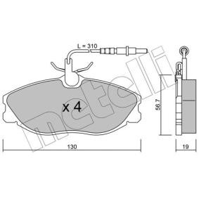 Bremsbeläge 22-0214-0 von METELLI günstig für 34,01 € online kaufen