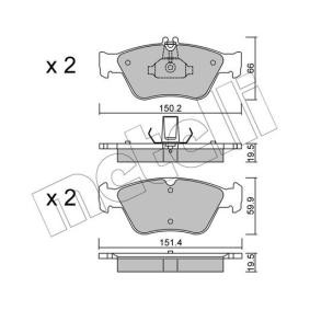 Bremsbeläge 22-0219-0 von METELLI günstig für 30,70 € online kaufen