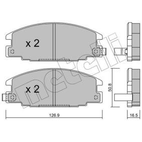 Acquista Kit pastiglie freni da METELLI 22-0244-0 a buon mercato per soli 34,61 €