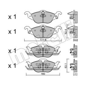 Acquista Kit pastiglie freni da METELLI 22-0257-0 a buon mercato per soli 37,51 €