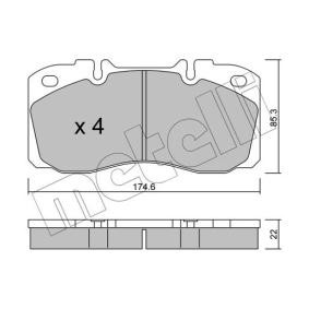 Acquista Kit pastiglie freni da METELLI 22-0268-0 a buon mercato per soli 57,47 €
