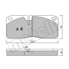 Acquista Kit pastiglie freni da METELLI 22-0269-0 a buon mercato per soli 78,35 €
